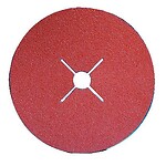 Abrasifs en disques fibre céramique KF760 diamètre 125 mm alésage 22 mm grain 36 en boîte de 50