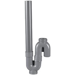 Siphon pour machine à laver simple PVC sortie verticale