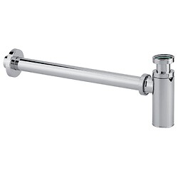 Siphon de lavabo laiton chromé "Cylindrix"