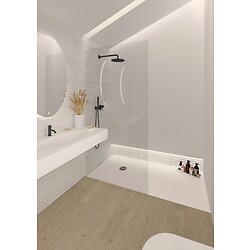 Receveur minéral Paama 90x90 blanc