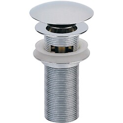 Bonde de lavabo Digiclic laiton chromé 130 mm avec lanterne
