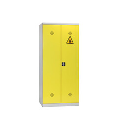 Armoire haute de sécurité avec 4 bacs de rétention, longueur 900 x profondeur 440 x hauteur 1980 mm