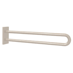 Barre d'appui murale amovible Verso Care 850 mm avec protection antibactérienne - avec platine - Blanc 019