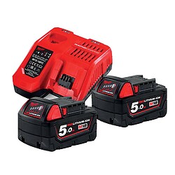 Pack NRJ avec chargeur + 2 batteries 18V/5Ah
