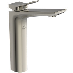 Mitigeur lavabo rehaussé Conca sans tirette ni vidage Gris orage