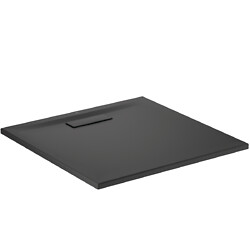 Receveur carré acrylique ultrafin 2,5 cm Ultra Flat New Noir Mat