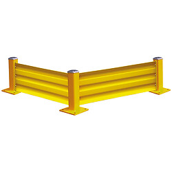 Lisse de protection pour barrière longueur 1090 mm jaune