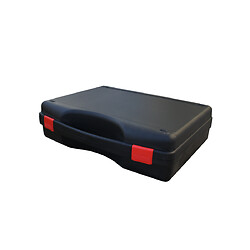 Mallette polypropylène vide - 17L noir/rouge - 450x360x140mm - Lot de 4