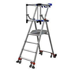 Plate-forme individuelle hauteur de travail fixe Wheelys W4 autostable, hauteur de travail maxi 2,95 m, 4 marches PIRL