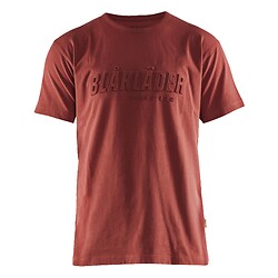 T-shirt imprimé 3D rouge brique taille XXXL