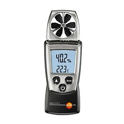 Anémomètre à hélice pour mesure de la vitesse de l'air ,température/humidité ambiante testo 410-2