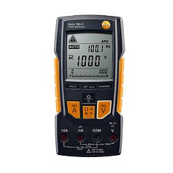 Multimètre digital avec mesure de la valeur TRMS et étendue de tension jusqu'à 1000V - testo 760-3