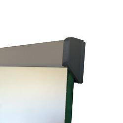 Embouts d'extrémité pour profil miroir - montage simple - finition noir