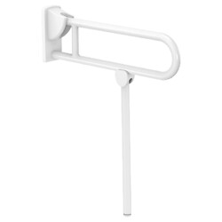 Barre rabattable avec béquille ø32 l.650nylon blanc