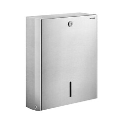 Distributeur mural d'essuie-mains enchevêtrés en Inox 304 satiné - capacité de 500 formats