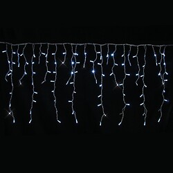 Rideau stalactite LED Authentic 4,5 m H80 cm 280 LED blanc pétillant 9,2 W 230 V Ø 8 mm IP66