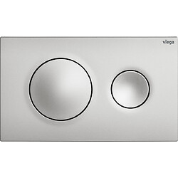 Plaque de commande de WC plastique double touche Visign for Style 20 pour réservoir Prevista 8610.1 - gris mat