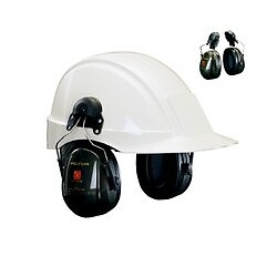 Coquilles antibruit 3M™ PELTOR™ Optime™ II, 30 dB, Green, montées sur casque, H520P3E-410-GQ