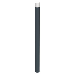 Potelet à sceller Tenor tête bombée ø90 - h1200 - anthracite / blanc