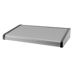 Boîtier/Pupitre de table alu 1,5mm / Côtés ABS Gris-315x192x57/30mm