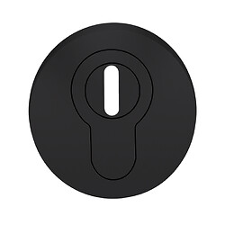 Rosace de sécurité ronde ESR 500 avec protection cylindre, noir Cosmos, Ø 55 mm, épaisseur de porte 55 - 70 mm, 1 paire
