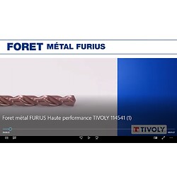 Foret métal FURIUS Haute performance TIVOLY 114541
