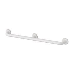 Barre droite 900 mm en aluminium gainé ABS antibactérien - ø 34 mm