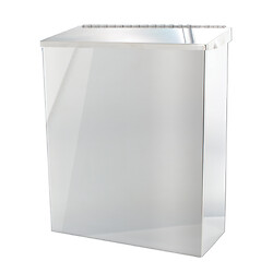 Poubelle murale 7 litres inox poli brillant