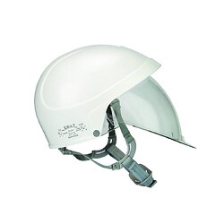Casque de chantier blanc Électricien avec écran intégré anti Arc référence IDRA 2 