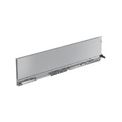 Profil de côté pour tiroir simple AvanTech YOU, hauteur 139 mm, finition argent