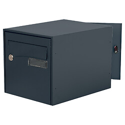 Boîtes aux lettres acier Loft double face - finition gris RAL 7016