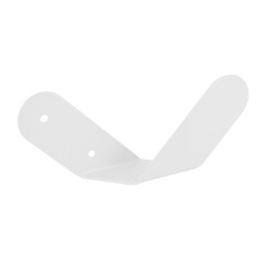 Patère Bend L.174mm H.73mm acier blanc