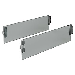 Kit DesignSide pour tiroir ArciTech, verre flotté gris, hauteur 124 mm