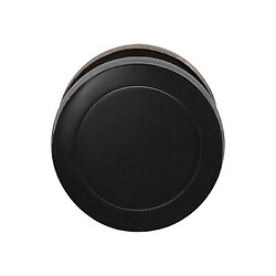 Bouton de porte, forme disque/rondelle Ø54 centré en Cosmos noir / inox satiné, pivotant, série EK530D