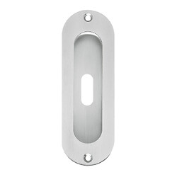 Poignée cuvette ovale en inox satiné, clé L, série EZ1702