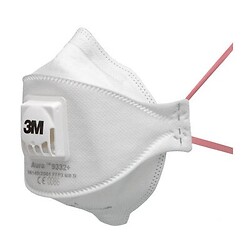 Masque antipoussière 3M™ Aura™, FFP3, avec valve, série 9332+ boîte de 10 masques