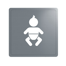Silhouette murale Nurserie Inox 304 satiné