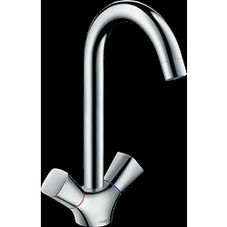 Mélangeur de cusine 220 Logis M31 chromé à bec orientable 1 jet
