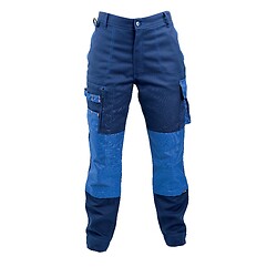 Pantalon PESARO coloris bleu marine / bleu taille 38