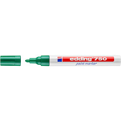 Marqueur peinture pointe ogive, référence 750, diamètre pointe 2-4 mm, coloris vert