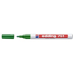 Marqueur peinture pointe ogive, référence 751, diamètre pointe 1-2 mm, coloris vert