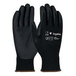 Gant tricoté en PET noir recyclé, enduction en mousse de nitrile noir, BANNEC HYDRO sachet de 6 paires taille 9