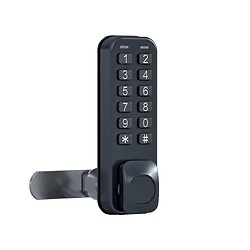 Verrou électronique à code pour casiers E10 Mini - zamak finition noir - vertical