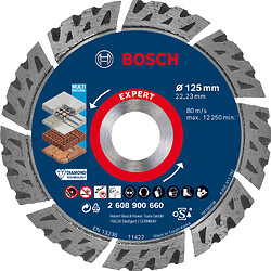 Disque à tronçonner diamanté Expert MultiMaterial 125 x 22,23 x 2,2 x 12mm