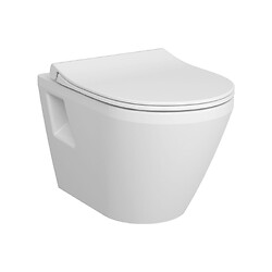 Pack WC Integra suspendu, sans bride, VitrA Flush 2.0