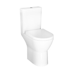 Pack WC à poser Integra, PMR, sans bride, open back, abattant fermeture douce