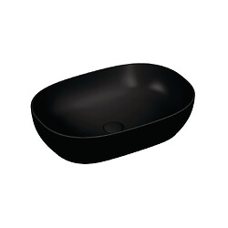 Vasque Outline Cerafine, 59cm, noir mat, VitrA Clean