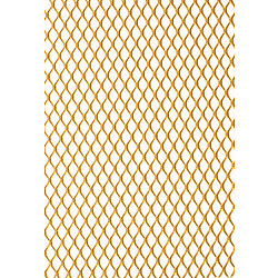 Métal déployé - modèle 480 - 1 x 1 m - épaisseur 0,8 mm - en aluminium - anodisé or