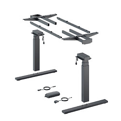 Kit de piètement de bureau motorisé Steelforce Pro 670 SLS Highline - finition noir