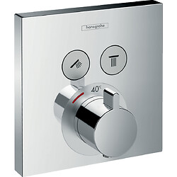 Set de finition ShowerSelect pour mitigeur thermostatique encastré avec 2 fonctions